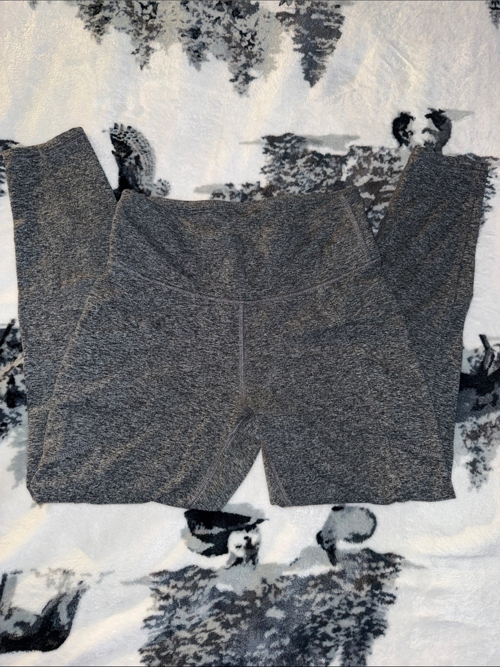 Zobha Dark Heather Gray Girls' Performance Leggings